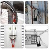 MOSTFUN 3 Pieces Cable Lock with Key, Heavy Duty Padlock