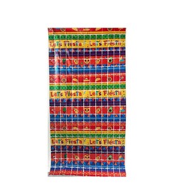 OQOQ Lets Fiesta Party Decorations Backdrop (2 Pack), 3.3x6.6 ft Foil Fringe Curtains Tinsel Streamer Cinco De Mayo Photo Booth Props for Mexican Party Decor Day of The Dead