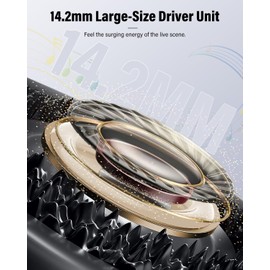 Wireless Earbuds, Bluetooth 5.4 Headphones Bass Stereo, Ear Buds with Noise Cancelling Mic, IP7 Waterproof in Ear Earphones, 36H LED Display Bluetooth Earbuds for Laptop Pad Phones Sports, Brown