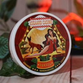 “FREYJA” (ASGAARD CASINO) ARTISAN SHAVING SOAP - MADE IN UK - ORANGE, SANDALWOOD&CEDAR- 7 BUTTERS - ALL NATURAL INGREDIENTS