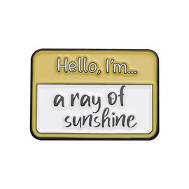 I'm A Ray Of Sunshine Yellow Dialog Box Enamel Pin Dopamine Color Scheme Letter Dialog Badge Brooch For Backpacks