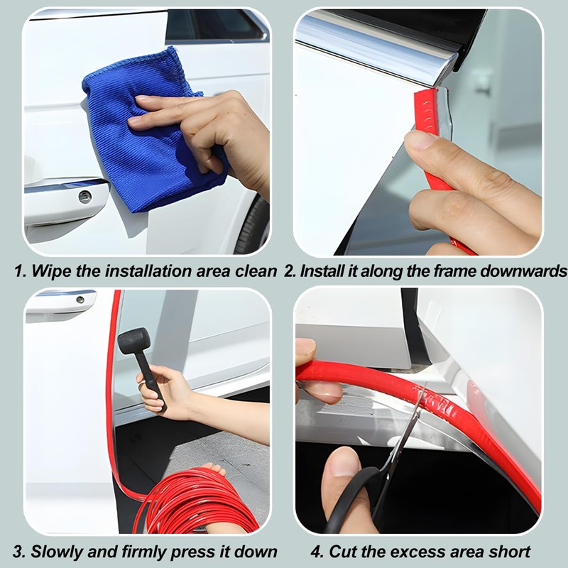 Osilly Car Door Protector Edge Guards, 33Ft Anti Collision U