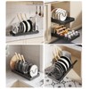 Pull Out Pots and Pans Organizer Under Cabinet, Sliding Lid