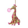 Kurt Adler Animals Blowing Bubble Ornament, Giraffe, 3.5"