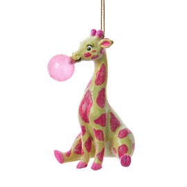 Kurt Adler Animals Blowing Bubble Ornament, Giraffe, 3.5"
