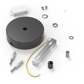 CALEX Creations-Plaque-1 Aansluitpunt-Diameter 10 cm-Mat Brons, Metal, Matt Bronze