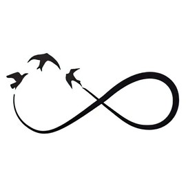 Dopetattoo 6 Sheets Temporary Tattoo Infinity Tattoo Fake tattoos Neck Arm Chest for Women Men Adults