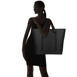 DALIX 25" Large Insulated Tote Bag w/Zipper Leakproof in Black