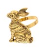 CENPEK 6pcs Easter Bunny Napkin Rings Rabbit Napkin Ring Holders