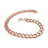 Women's 6 1/2 Inch Solid Copper Link Bracelet CB644G -