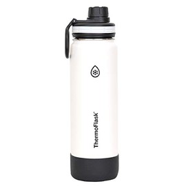 ThermoFlask 0.7L White Insulated Water Bottle Stainless Steel Bottle 700ml Direct Drink TAKEYA