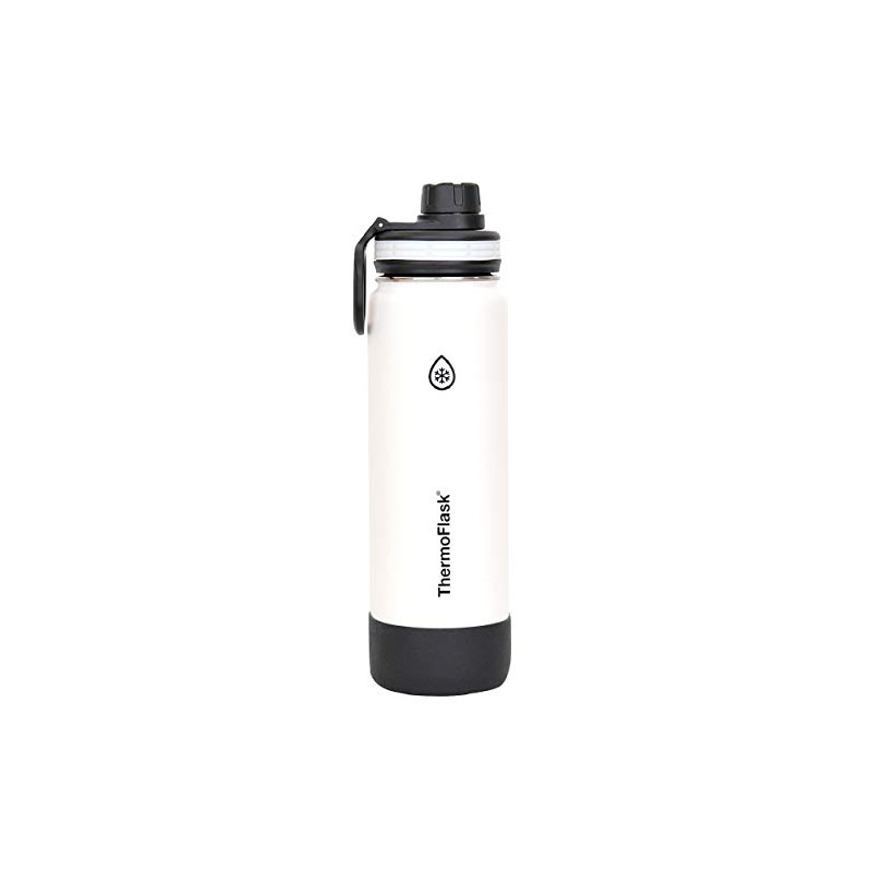 ThermoFlask 0.7L White Insulated Water Bottle Stainless Steel Bottle 700ml