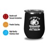 Snowboard Black Wine Tumbler 12oz - i just want -