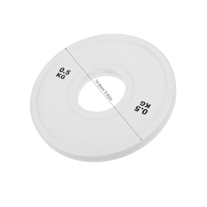 GRIRIW Steel Core Rubber Coated Gym Plates Small Weight Plates