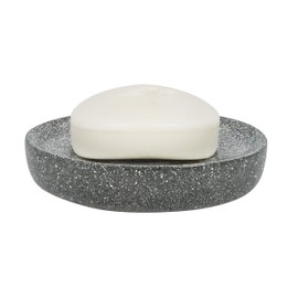Croydex Silver Glitter Free Standing Soap Dish
