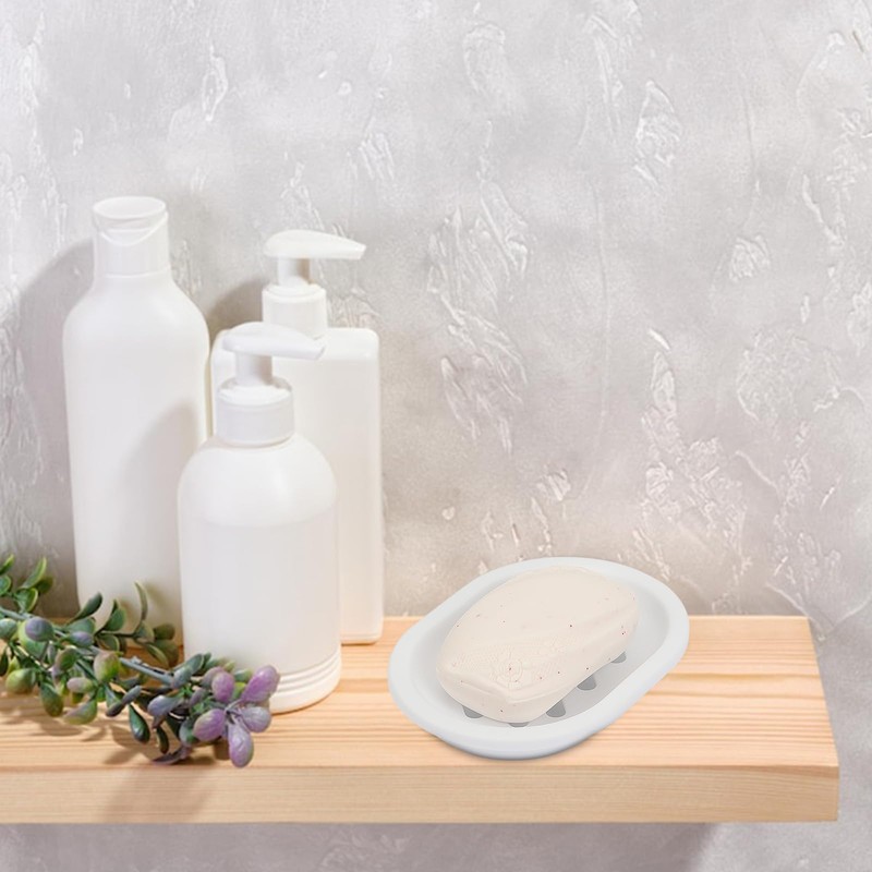 TOPSKY 2-pack Soap Dish, Soap Holder, Soap Saver, Easy Cleaning,