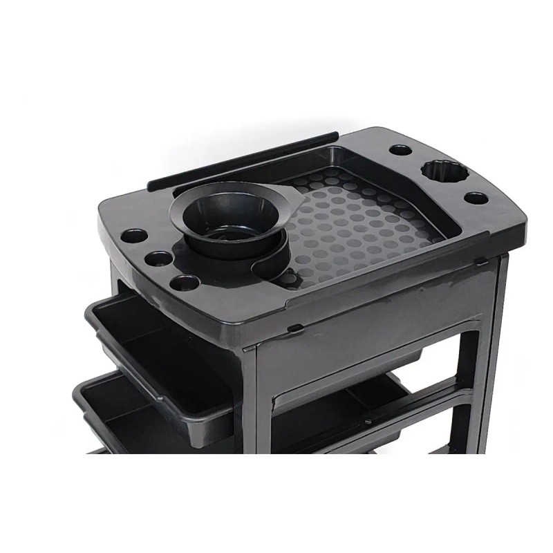 Letmex Bm3634 Carrito Auxiliar Negro Con Bowl