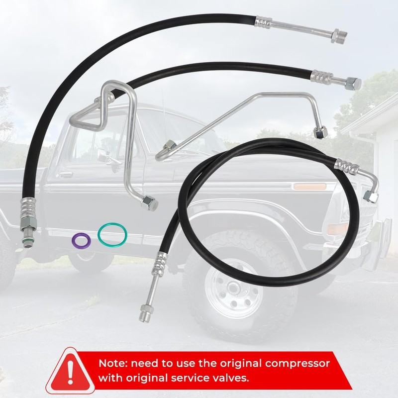 AUTOVIC A/C Hoses Lines Set for Ford F-100 F-150 1976