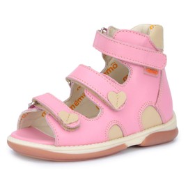 Memo Atena High-Top Ankle Support Orthopedic Corrective AFO Sandal, Pink, 31 (13.5 M US Little Kid)