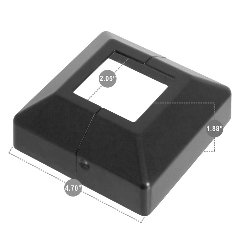 2 Piece Post Cover Plate for 2" Floor Flange -