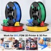 ENTINA 4 Colors PLA 3D Printer Filament Bundle, PLA Filament