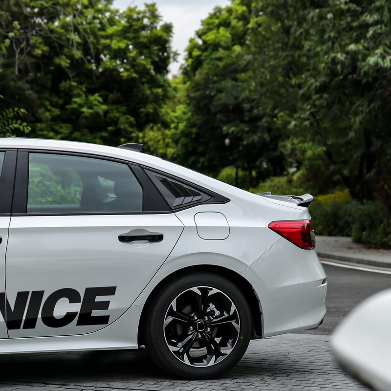 Thenice for 11th Gen Civic Rear Side Window Louvers Racing