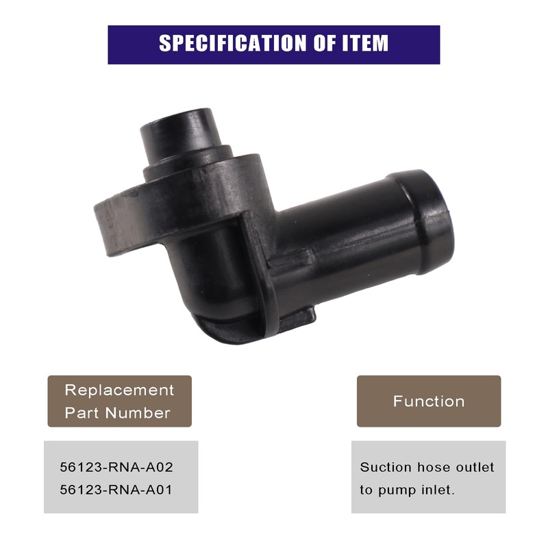 Power Steering Hose Connector with O-Ring Kit Compatible With HONDA