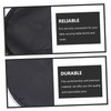 Black Half Round Pong Paddle Storage Bag 180-Degree Opening Compact
