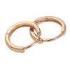 3 Pairs 18k Rose Gold Plated Huggie Hoop 10mm Sleeper