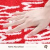 Christmas Bath Mat, Extra Soft Absorbent Bath Rug, Non-Slip Comfortable