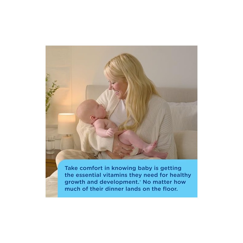 Mommy's Bliss Multivitamínico + Hierro Bebé. Ingredientes Naturales y Orgánicos.