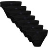 Brubaker Men’s Cotton Briefs, Pack of 7 - black Plain,