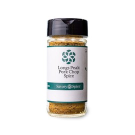 Savory Spice Longs Peak Pork Chop Spice - Pork Chop Seasoning Rub | Pork Chop & Ribs BBQ Dry Rub for Grilling or Smoking (1/2 Cup Bag - Net: 2.65 oz)