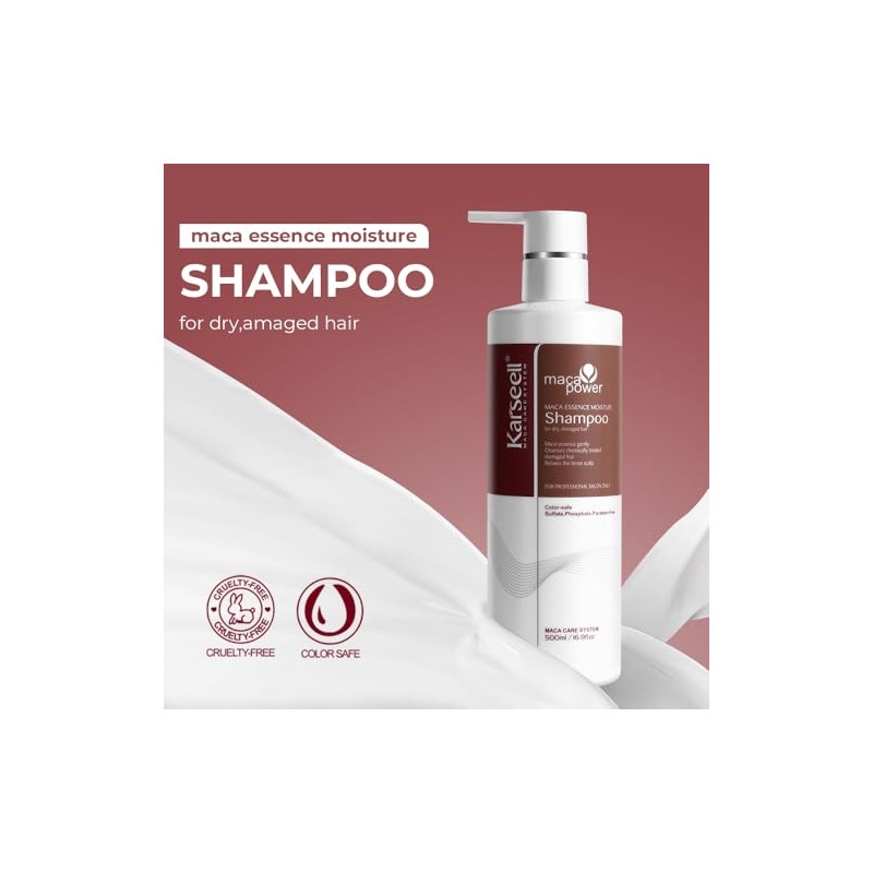 Karseell 16.9 Oz 500ml champú, suave e hidratante para el