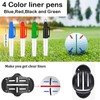 BNFGD 8Pcs Golf Ball Markers,Golf Accessories with 4 Pack Golf