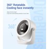 Diveblues USB Desk Turbo Fan, Ultra-Quiet Mini Desk Fan, Powerful
