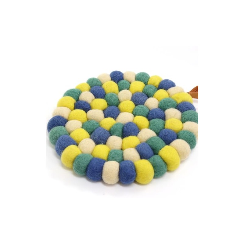 Trivet Felt Ball Fresh Blue