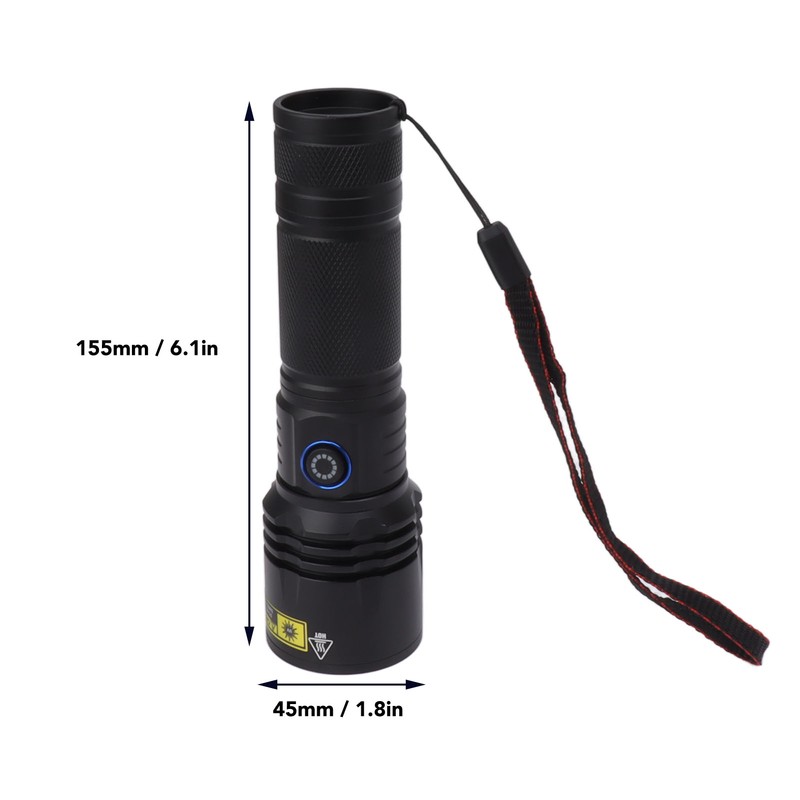 SV50 20W 365nm Flashlight Rechargeable Blacklight Flashlight for Detecting Forged