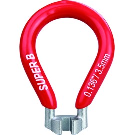 Super B (su-pa-bi-) Spoke Wrench 0.136 3.5 mm Red 5560 