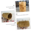 Tofficu 1pc Bamboo Pen Holder Creative Carving Design for Desk