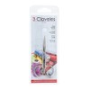 3 Carnations, Silver, 9 cm (3.5") Curved Embroidery Scissors 3.5",