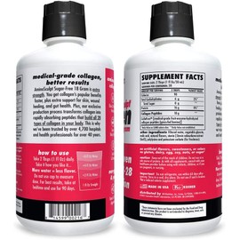 AminoSculpt Collagen Sugar-Free 18 Gram, Tart Cherry, 30 Fl Oz by Health Direct