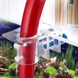 Pssopp Acrylic Aquarium Pipe Clip Clamp Holder to Fix Inflow Outflow Water Tube Transparent Acrylic Water Tube Soft Pipe Fixture for Fish Aquarium(2#)