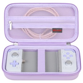 Elonbo Carrying Case for GameSir X2s Type-C Mobile Gaming Controller, GameSir X2s Mobile Handheld Gaming Controller Travel Bag Organizer Holder, Extra Interior Mesh Pocket Fits Charging Cables,Purple