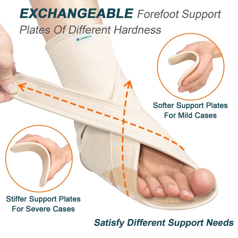 JOMECA Upgraded Drop Foot Brace for Walking with Shoes -