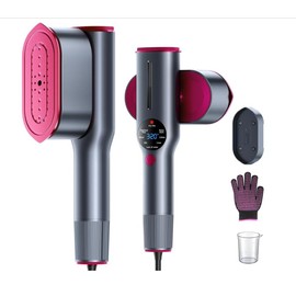 DRFLASH 2-in-1 Steamer & Iron for Clothes,15s Fast Heat-up 1200W Portable Handheld Garment Steamer,Travel Size with Large Ceramic Heat Panel,Quick Wrinkle Removal,110V-130V