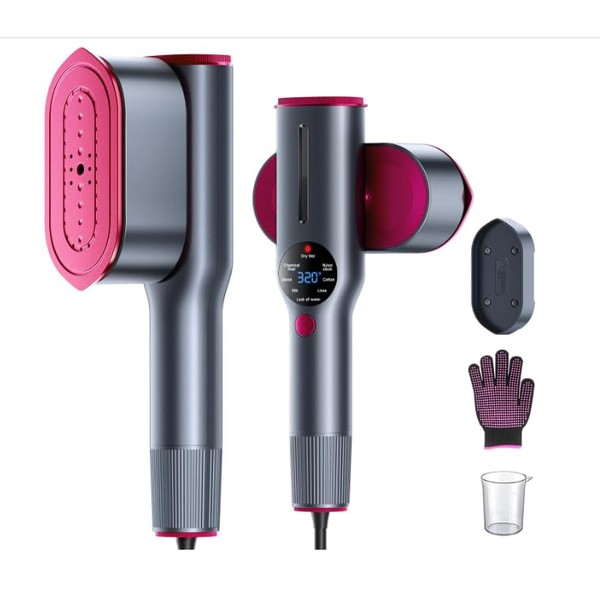 DRFLASH 2-in-1 Steamer & Iron for Clothes,15s Fast Heat-up 1200W