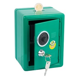 Jolly Tresor | Spardose | mit Schlüssel verschliesbar | Münzeinwurf | grün