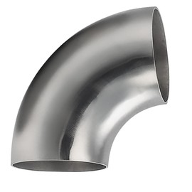 AIMCOCO 5 Inch 90°Mandrel Bend Elbow, 304 Stainless Steel Exhaust Pipe Elbow, Thickness 1.5mm Elbow Exhaust Tubing for Car Exhaust Modified Elbow Pipe, Stair Handrail, Pipe Turning