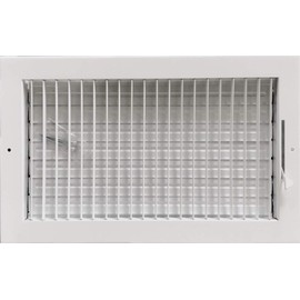 HBW 14" x 8" Adjustable Blade Sidewall Ceiling Register Vent Cover Diffuser Heavy Duty Stamped Steel (Listed Size is for Duct Opening or Inside Measurement)